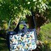 Sac porte-documents - Foxtrot bleu Vasarely